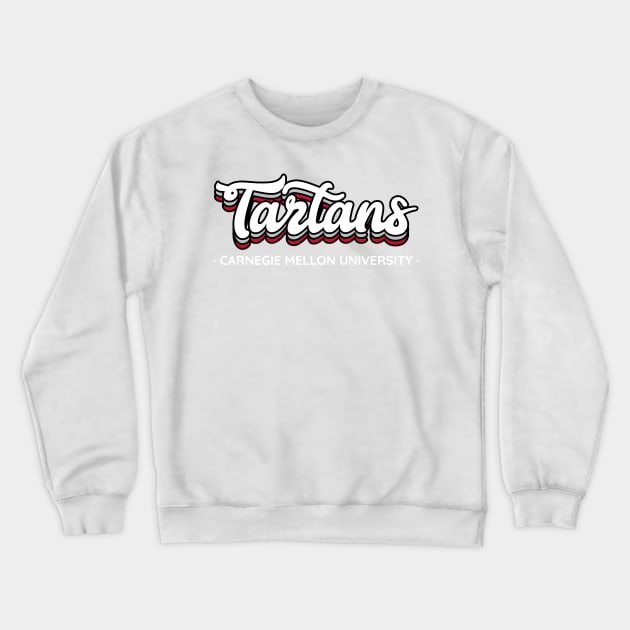 CMU Tartans - Cursive Crewneck Sweatshirt by Josh Wuflestad